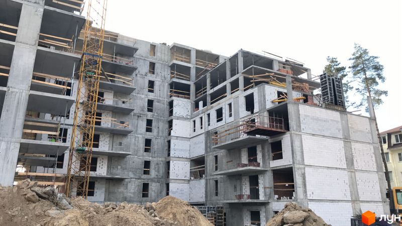 Ход строительства ЖК Utlandia-2, 1 дом (секция 2), январь 2022