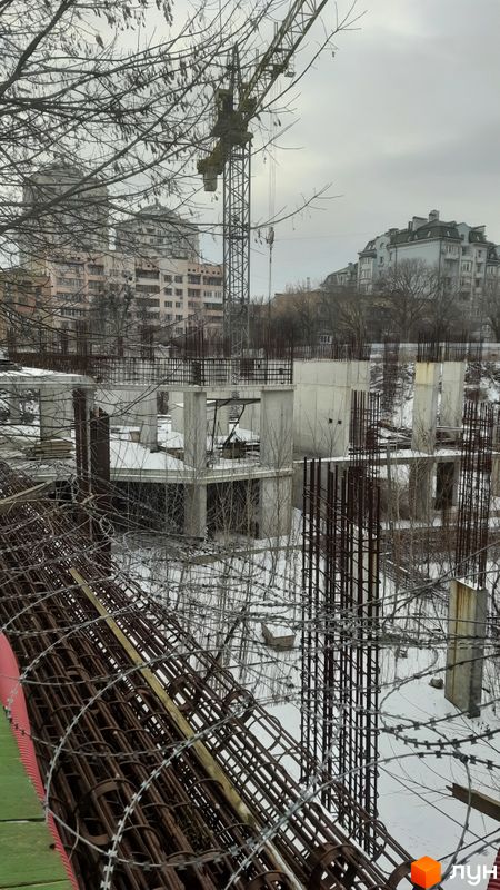 Ход строительства ЖК Покрова, 1 дом, январь 2022
