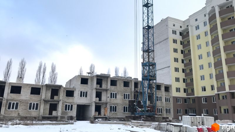 Ход строительства ЖК Медовый, 3-4 секции, январь 2022