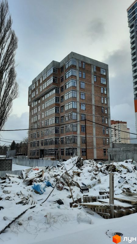 Хід будівництва ЖК Бережанський, 10 будинок, січень 2022