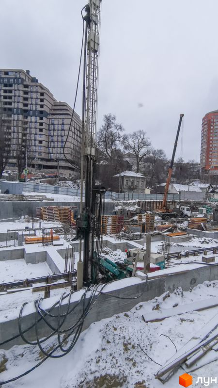 Ход строительства МФК CITÉ, 1 дом, январь 2022