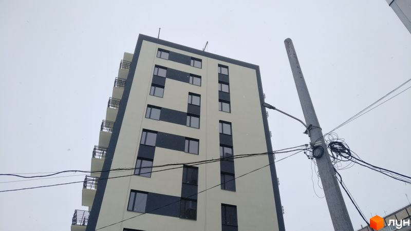 Ход строительства ЖК Слобожанская Слобода, 1 дом, январь 2022