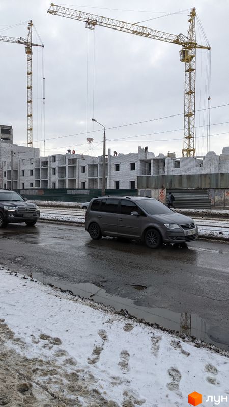 Ход строительства ул. Чеботарская, 80, 1 дом (секции 1-2), январь 2022