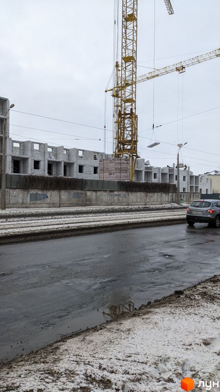 Ход строительства ул. Чеботарская, 80, 1 дом (секции 1-2), январь 2022