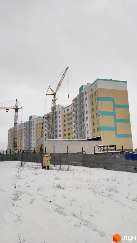 Ход строительства ЖК Радужный, 3 дом, январь 2022