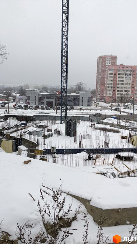 Хід будівництва Urban One Klochkivska, Будинок, січень 2022