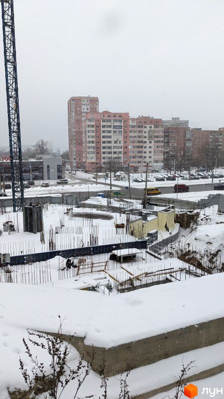 Хід будівництва Urban One Klochkivska, Будинок, січень 2022