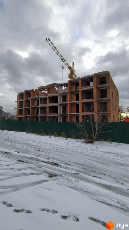 Ход строительства ЖК Гранд Парк, 4 дом, январь 2022