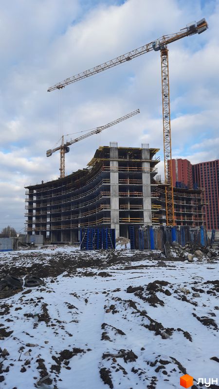 Хід будівництва ЖК BEREG Residence, Будинок, січень 2022