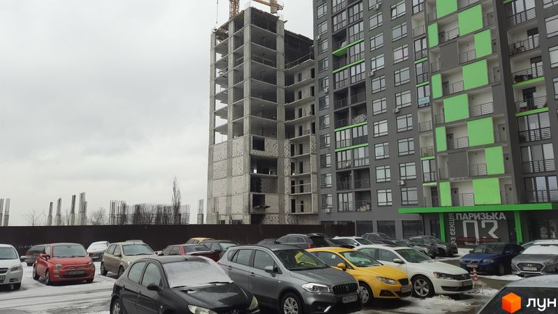 Хід будівництва ЖК Champion City (Деміївський квартал), 4 секція, січень 2022