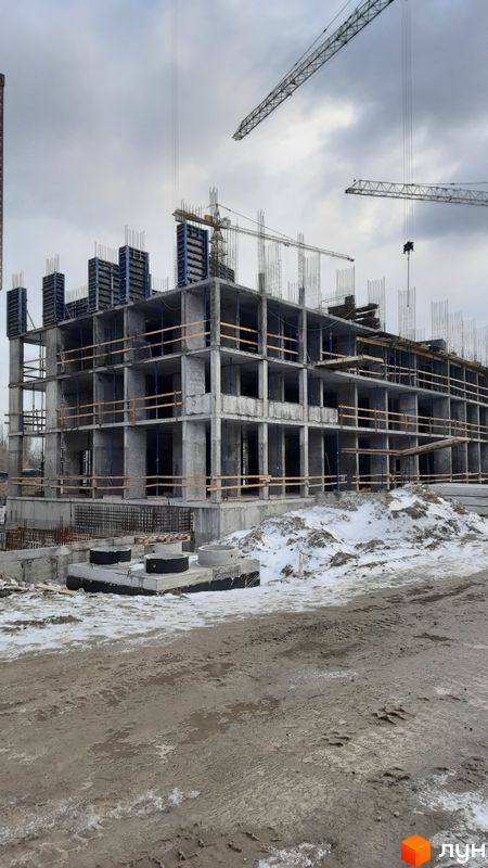 Хід будівництва ЖК Svitlo Park, 3 черга (будинок 7), січень 2022