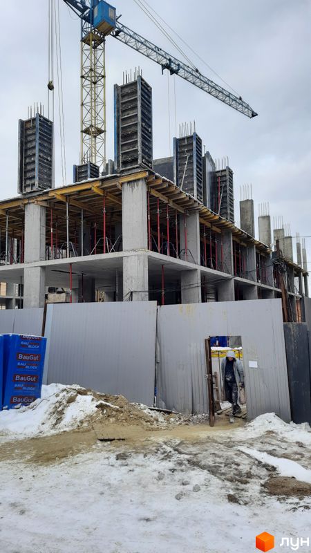 Хід будівництва ЖК LIBERTY PARK, 1 будинок, січень 2022