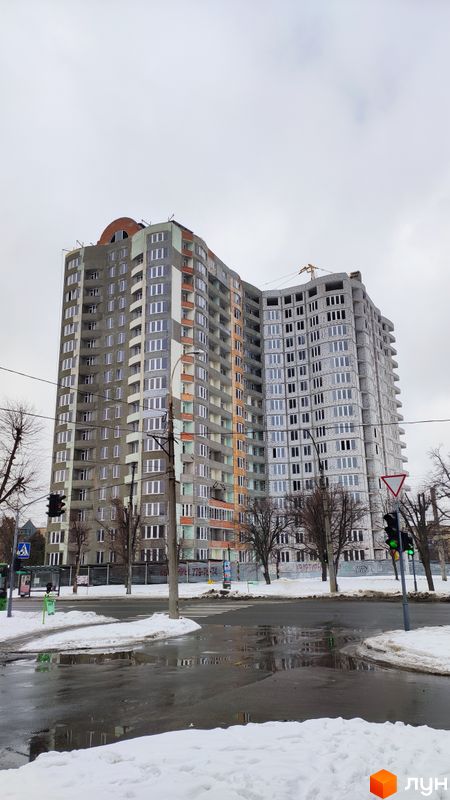 Хід будівництва ЖК Перспектива Радужная, 1-2 будинки, лютий 2022