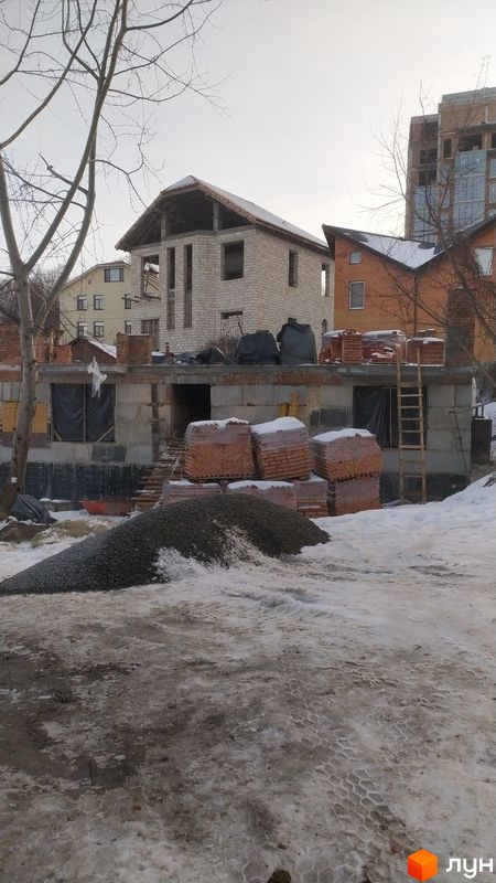 Ход строительства ул. Организаторская, 4а, Дом, февраль 2022