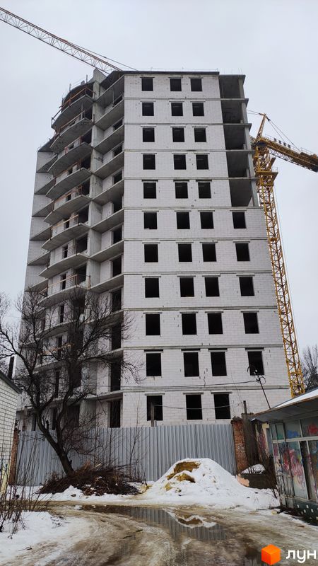 Ход строительства ЖК the first capital residence, Дом, февраль 2022