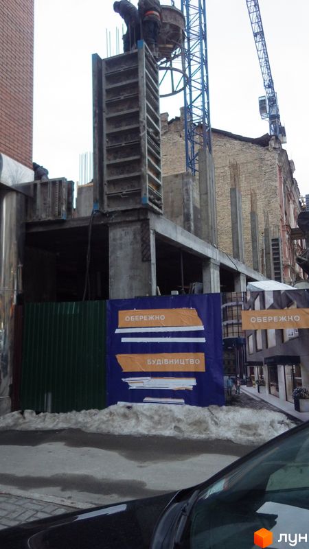 Ход строительства Доходный дом на Тургеневской, 17а, Дом, февраль 2022