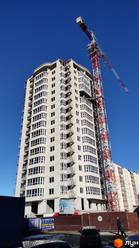 Хід будівництва ЖК PesochinSky, Будинок, лютий 2022