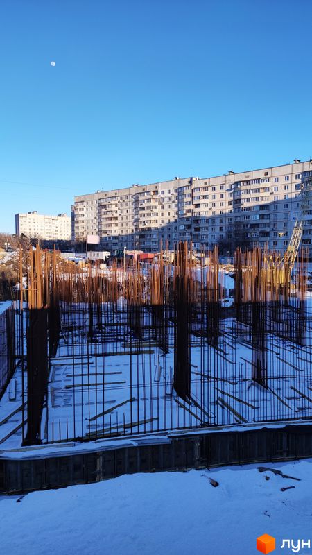 Хід будівництва ЖК Німецький проект на Холодній Горі, 1 будинок, лютий 2022