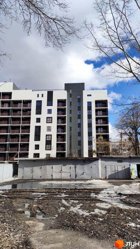 Ход строительства ЖК Комфорт на Салтовке, 2 дом (секция 3), февраль 2022