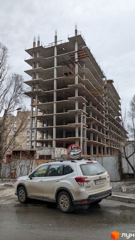 Хід будівництва ЖК Нова Шатилівка, 3 секція, лютий 2022
