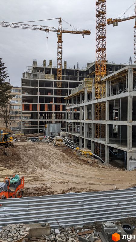 Ход строительства ЖК High Hills, 2 секция (West Hill), февраль 2022