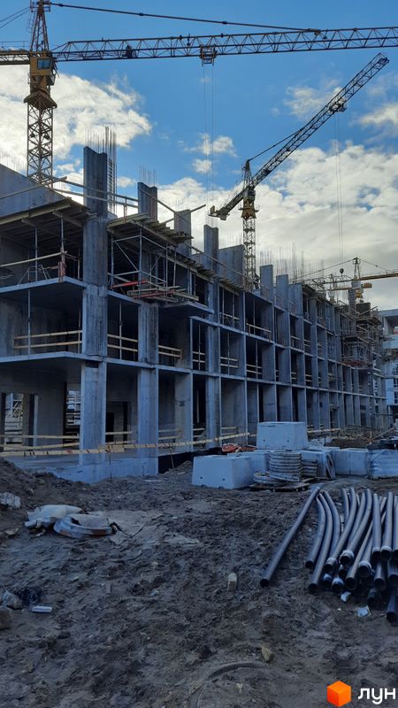 Ход строительства ЖК Файна Таун, 9 очередь (дом 03801-03901), февраль 2022