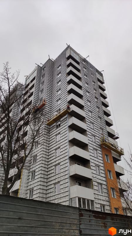 Хід будівництва ЖК ZerNova, Будинок, лютий 2022