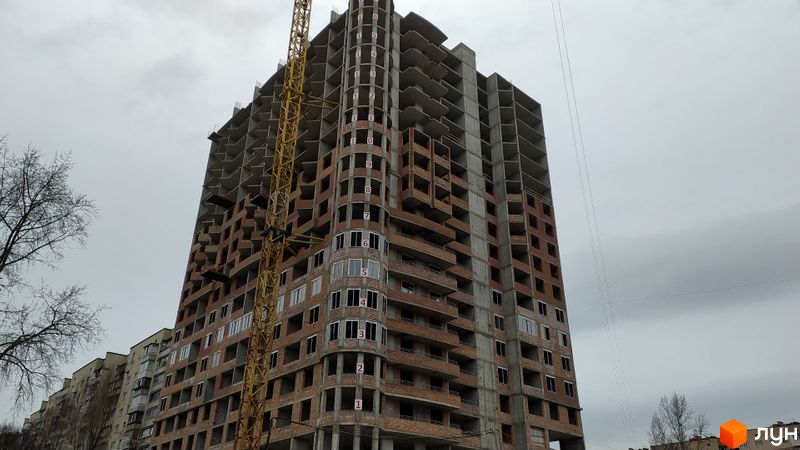 Ход строительства ЖК Вышгород Плаза, Дом, февраль 2022