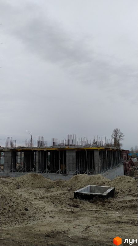 Хід будівництва ЖК River Plaza, 1 будинок, лютий 2022