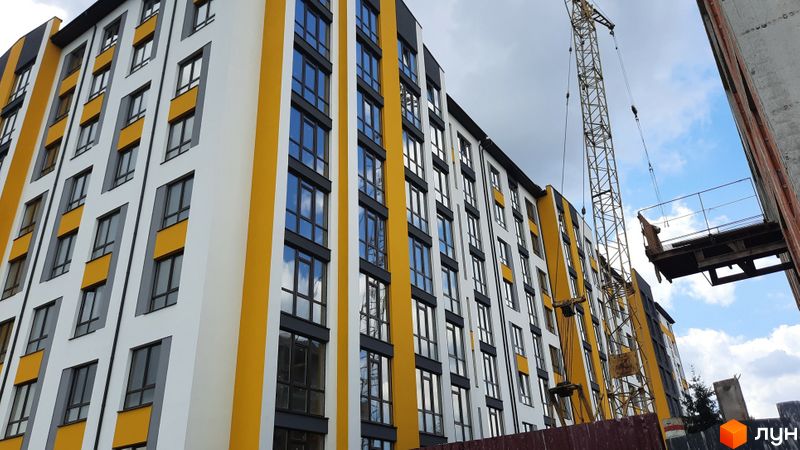 Ход строительства ЖК Цитадель-1, 1 дом (секции 5-7), июль 2022