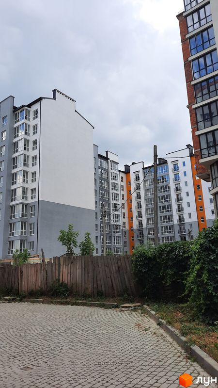 Хід будівництва ЖК Галицький 2, 1 будинок (секції 1-4), липень 2022