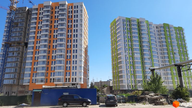 Хід будівництва ЖК Нивки-Парк, 11, 12 будинки, липень 2022