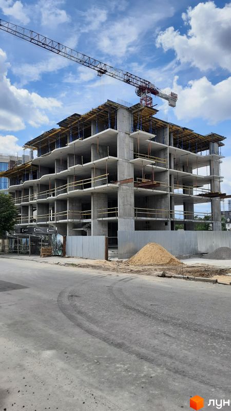 Хід будівництва ЖК Creator City, 2 будинок, липень 2022