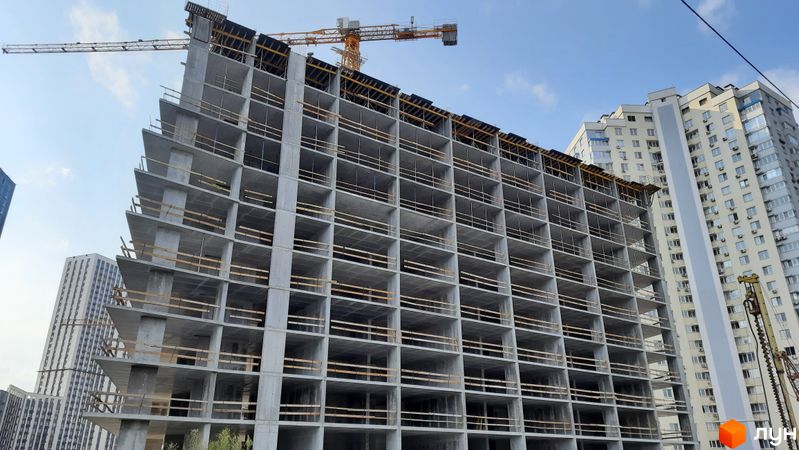 Хід будівництва ЖК Метрополіс, 4 будинок (секція 5), липень 2022