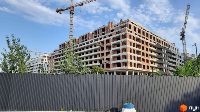 Хід будівництва Житловий район Rybalsky, 11 будинок, серпень 2022