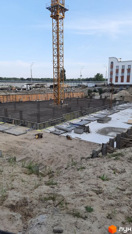 Хід будівництва Житловий район Rybalsky, 1 будинок, серпень 2022