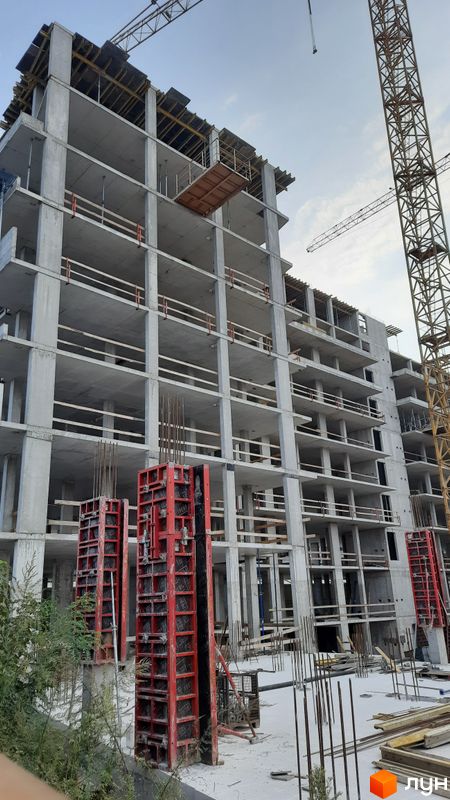 Хід будівництва Житловий район Rybalsky, 7 будинок, серпень 2022