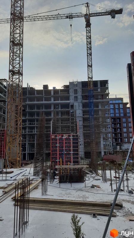 Хід будівництва Житловий район Rybalsky, 7 будинок, серпень 2022