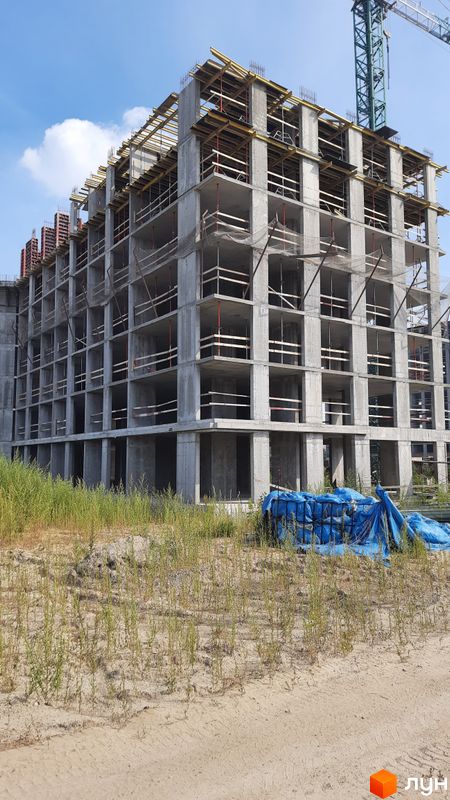 Хід будівництва ЖК Dibrova Park, 8 будинок, серпень 2022
