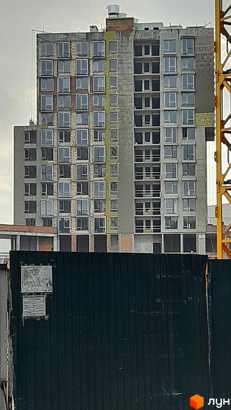 Ход строительства ЖК LUCKY LAND, 4 дом (секция 3), сентябрь 2022