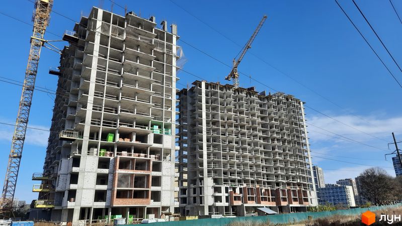 Ход строительства ЖК 7 KVARTAL, 1-2 дома, октябрь 2022