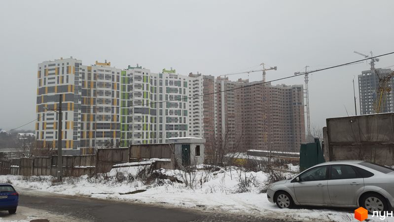 Хід будівництва ЖК Голосіївська Долина, 1 будинок (секції 1-9), грудень 2022