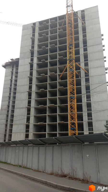 Ход строительства Апарт-комплекс «Морская резиденция», Секции 1-2, январь 2023