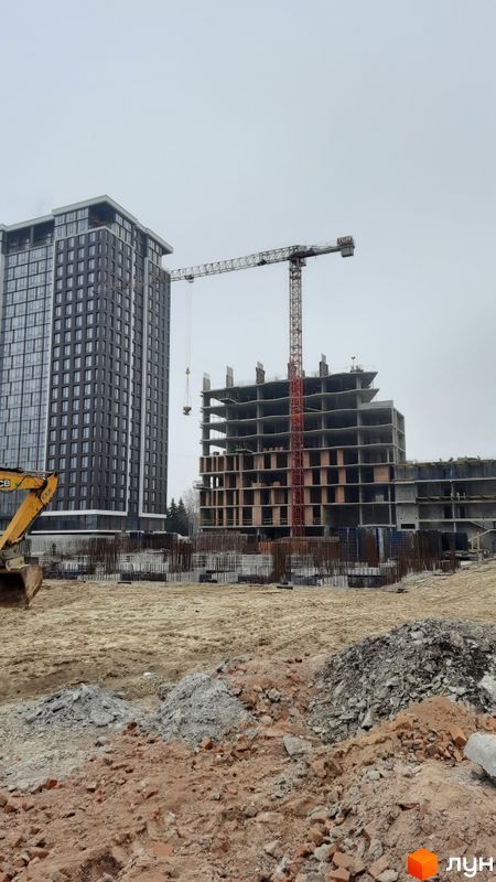 Хід будівництва ЖК Creator City, 2, 4 будинки, січень 2023