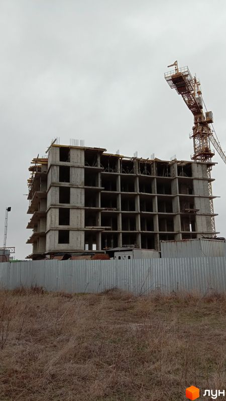 Хід будівництва ЖК Янтарний, вул. Таврійська, 39, січень 2024