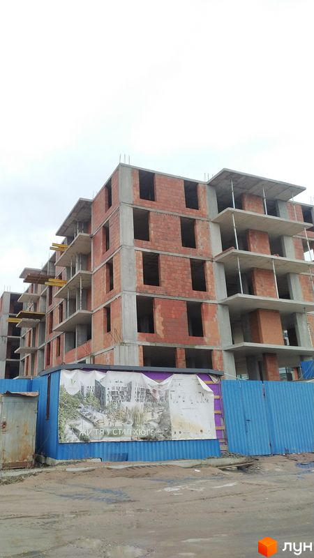 Хід будівництва ЖК Verba, 9-10 будинки, лютий 2024