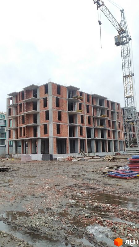 Хід будівництва ЖК Verba, 9-10 будинки, лютий 2024