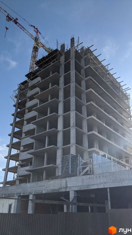 Ход строительства ЖК Strim Towers, 2 дом, февраль 2024