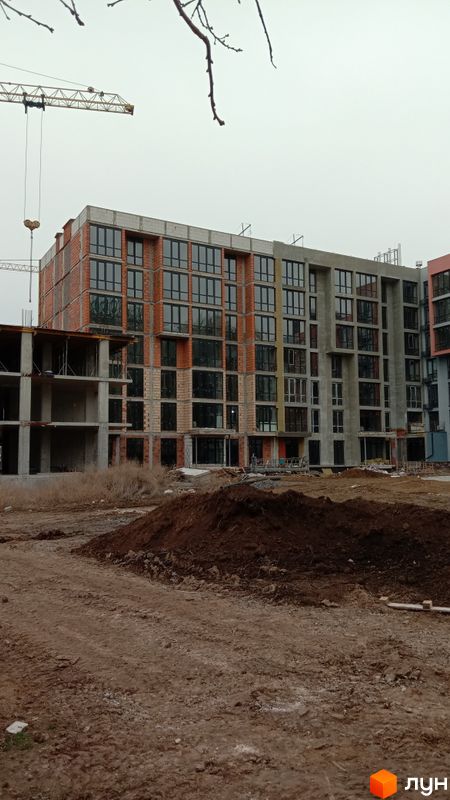 Хід будівництва ЖК Приморські Сади, 8 будинок (секції 12, 13), лютий 2024