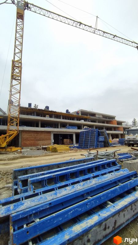Хід будівництва ЖК Lion Hills, 1 будинок, березень 2024